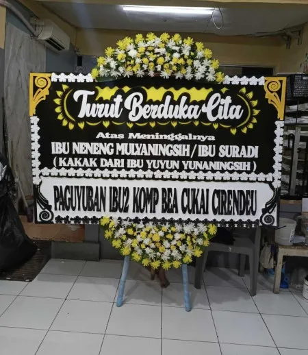 Papan Bunga Duka Sirap Tanjungsiang